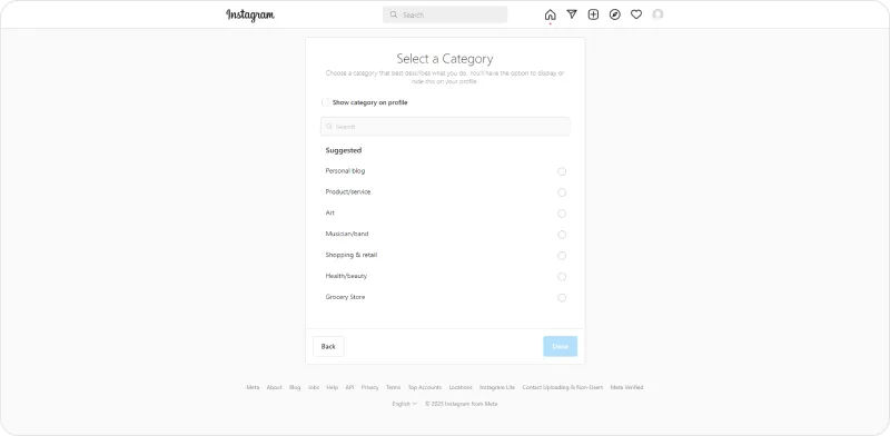 Img 8. How to set up an Instagram account